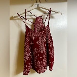 Freebird Red Cropped Tank